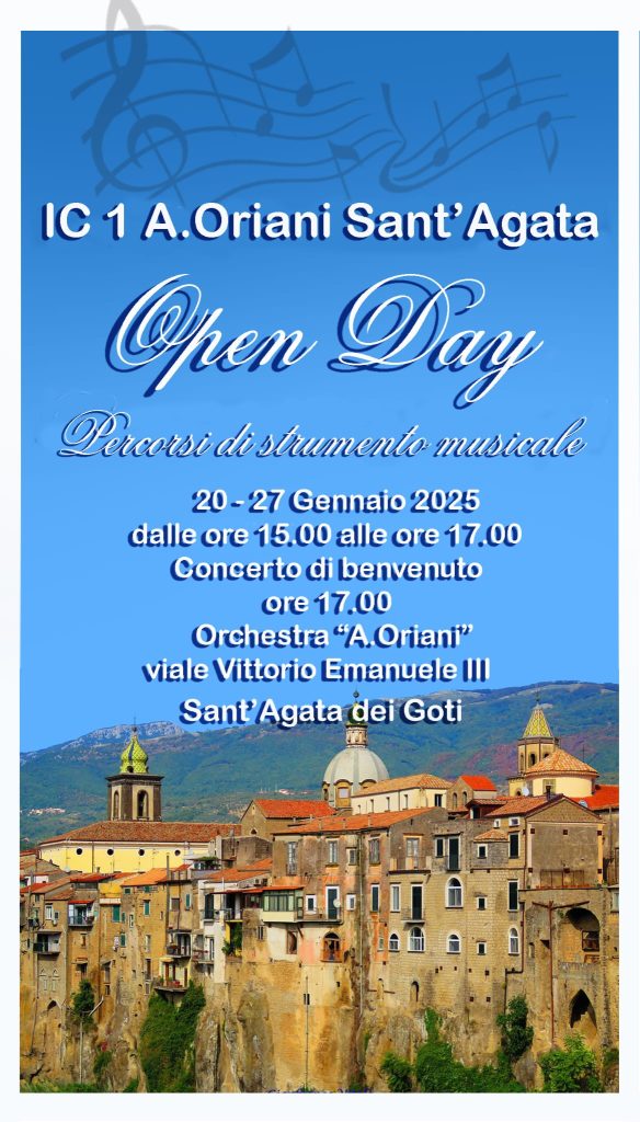 Locandina OPEN DAY Percorsi di strumento musicale